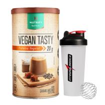 Vegan Tasty - 420G - Proteína Vegana - Nutrify + Coqueteleira 600ml - Transparente - Com Mola