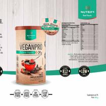 Veganpro 550g nutrify proteina vegana isoada de arroz integral e ervilha concentrada