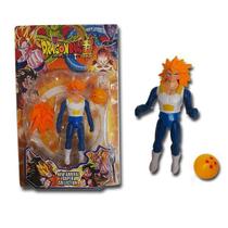 Vegeta Ssj3 Dbz: Action Figure + 1 Esfera De Dragão