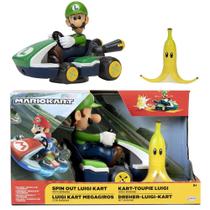 Veículo À Fricção Super Mario Kart Spin Out Luigi Candide