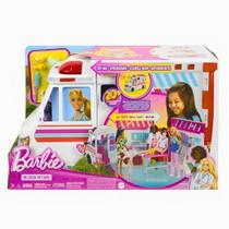 Veículo Barbie Conjunto Ambulância Resgate Com Luz E Som HKT79 - Mattel