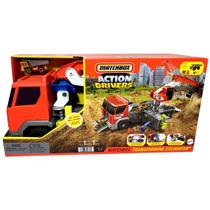 Veículo Caminhão Guindaste Terrestre Matchbox - Aberto Transforma Em Estação De Escavação - Mattel Veículo Caminhão Guindaste Terrestre Matchbox - Aberto Transforma Em Estação De Escavação - Mattel