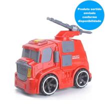 Veículo Com Fricção - Caminhão De Bombeiro - Car Model - Luz E Som - 18 Cm - - Yes Toys Veículo Com Fricção - Caminhão De Bombeiro - Car Model - Luz E Som - 18 Cm - - Yes Toys