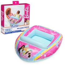 Veículo de barco aquático inflável Swimways Barbie para crianças 3+ Veículo de barco aquático inflável Swimways Barbie para crianças 3+