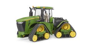 Veículo de brinquedo Bruder John Deere 9620RX com correias de esteira na escala 1:16