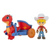 Veículo de brinquedo Dino Ranch Dino Blitz Chariot com Dino Rancher Jon