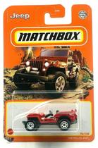 Veículo de brinquedo Matchbox Willys Jeep 1948 vermelho escala 1:64