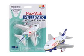 Veículo de brinquedo Pullback Daron New York com luz e som