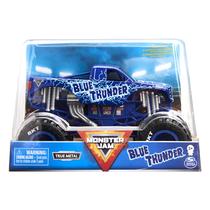 Veículo de coleção fundido sob pressão Monster Jam Blue Thunder 1:24 Veículo de coleção fundido sob pressão Monster Jam Blue Thunder 1:24