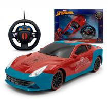 Veículo De Controle Remoto Com Volante Spider Man Carrinho Autoracing Infantil Veículo De Controle Remoto Com Volante Spider Man Carrinho Autoracing Infantil