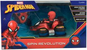 Veiculo de Controle Remoto Spin Revolution Spider Man Candid
