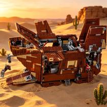Veículo De Esteira Para Deserto MOC, Blocos De Montar, Modelo De Carro De Transporte Sci-fi, Veículo De Esteira Para Deserto MOC, Blocos De Montar, Modelo De Carro De Transporte Sci-fi,