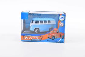 Veiculo de Metal Pequeno - Hot Track Racing - Kombi Azul TERRACO