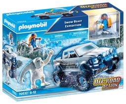 Veículo de neve Snow Beast Expedition Playmobil com boneco