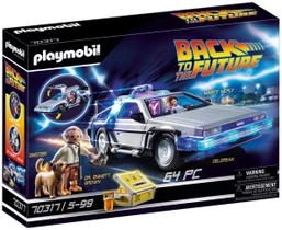 Veículo DeLorean Playmobil Que Viaja No Tempo com Figuras e Acessórios