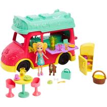 Veículo e Boneca - Polly Pocket - Food Truck 2 em 1 - Mattel