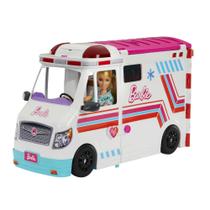 Veículo e Playset Barbie - Ambulância e Cliníca Móvel - Profissões - Mattel