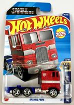 Veículo fundido sob pressão Hot Wheels Optimus Prime vermelho e azul