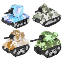 Veículo militar Toy Tank Ai-Fun Mini Tank Pull Back para crianças Veículo militar Toy Tank Ai-Fun Mini Tank Pull Back para crianças