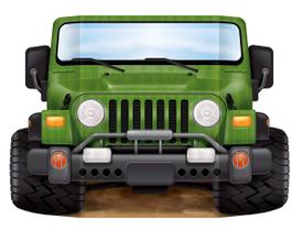 Veículo off-road verde Photo Prop Beistle Jungle Safari
