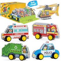 Veículo Oriate Rolling City para ladrilhos magnéticos, carros de brinquedo de resgate com rodas gratuitas compatíveis com ladrilhos magnéticos, brinquedos para carros adequados para crianças, brinquedos magnéticos para tráfego rodoviário urbano, presente educacional para meninos e meninas Veículo Oriate Rolling City para ladrilhos magnéticos, carros de brinquedo de resgate com rodas gratuitas compatíveis com ladrilhos magnéticos, brinquedos para carros adequados para crianças, brinquedos magnéticos para tráfego rodoviário urbano, presente educacional para meninos e meninas