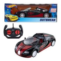 Veiculo Outbreak Rc 7 Func Hot Wheels Vermelho Candide 4511