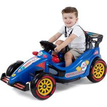 Veículo para Bebê F25 com Som e Empurrador Azul Calesita Brinquedos Veículo para Bebê F25 com Som e Empurrador Azul Calesita Brinquedos