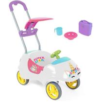 Veículo para Bebê KIDS CAR Unicórnio com Acessório