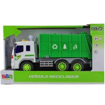 Veiculo reciclagem com friccao som e luz bbr