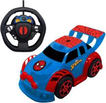 Veiculo smart driver - spider-man - radio controle com 3 funções - candide