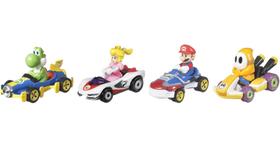 Veículo Toy Hot Wheels Mario Kart, pacote com 4 unidades com 1 modelo exclusivo