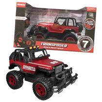 Veículo Transposer Rc Vermelho Bateria Recarregável Candide Veículo Transposer Rc Vermelho Bateria Recarregável Candide