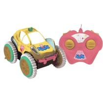 Veiculo Vira E Gira Peppa Pig Controle Remoto Candide 1551 Veiculo Vira E Gira Peppa Pig Controle Remoto Candide 1551