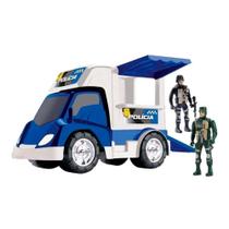 Veículos e Figuras - Base Móvel Polícia - Samba Toys