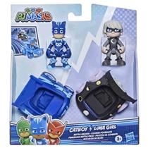 Veiculos E Figuras Pj Masks Menino Gato E Garota Lunar F2840