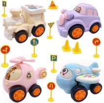 Veículos motorizados Toy Push and Go Cars Cartoon Friction Veículos motorizados Toy Push and Go Cars Cartoon Friction