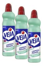 Veja Gold Limpeza Pesada Floral Campestre Com 500ml Kit 3