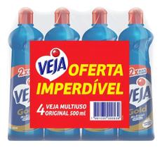 Veja Multiuso Frasco - Kit - 4 - 2 L - Tradicional