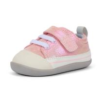 Veja o sapato Kai Run Stevie Infant First Walker rosa metálico 4 Veja o sapato Kai Run Stevie Infant First Walker rosa metálico 4