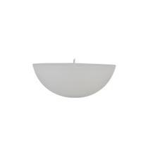 Vela 1/2 Bola Flutuante 14x7,5 Cm Branca Vela 1/2 Bola Flutuante 14x7,5 Cm Branca
