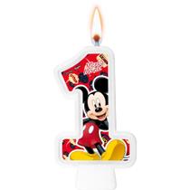 Vela 1 Ano Decoração Mickey Festa Aniversário completo