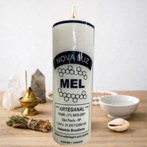 Vela 21 Dias de Mel Branca Nova Luz Adoçamento Paz Harmonia Espiritual
