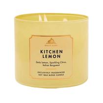 Vela 3 Pavios Kitchen Lemon Bath Body Work- 411 grs Vela 3 Pavios Kitchen Lemon Bath Body Work- 411 grs
