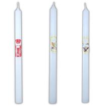 Vela 30 cm para Crisma , procissão, novenas unid