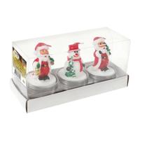 Vela 3D Noel e Boneco 3 Peças.