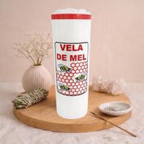 Vela 7 Dias de Mel Branca Ideal Adoçamento, Paz e Harmonia Espiritual