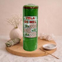 Vela 7 Dias de Mel Verde Ideal Prosperidade, Equilíbrio e Abertura de Caminhos