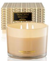 Vela 96NORTH Luxury Coconut Soy 3 Wick Jar 50h de tempo de queima