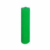 Vela Advento 30 cm x 7 cm Verde Texturizada