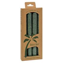 Vela Aloha Bay Taper Green Palm Wax 9 em 4 velas